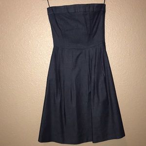 Zara denim strapless dress. Like new!